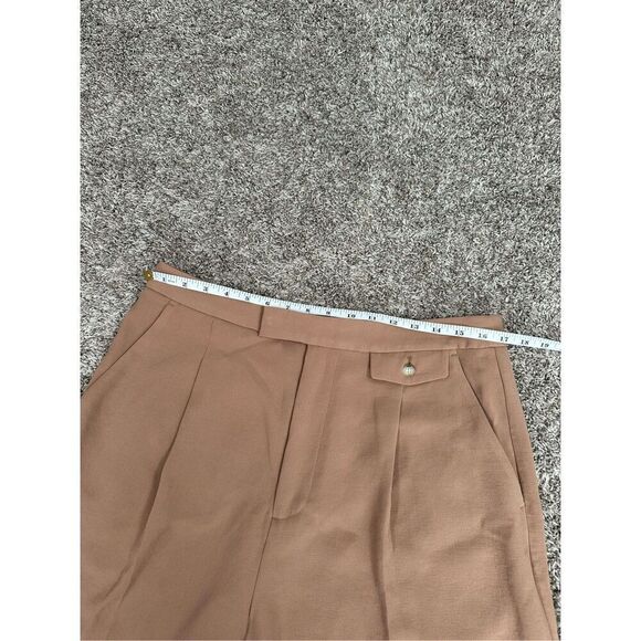 NWT Madewell The Rosedale High-Rise Straight Pants Crepe Carved Wood Tan 14 Tall - Picture 9 of 14